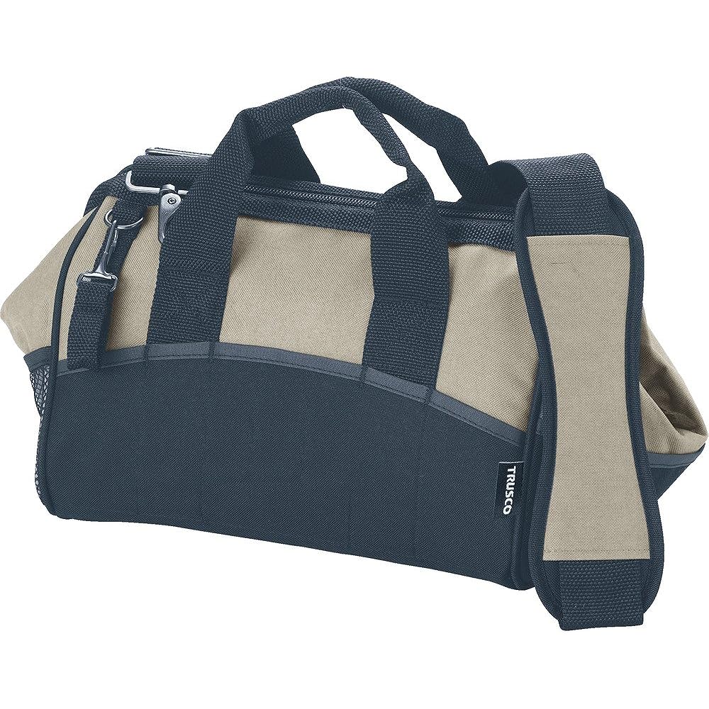 TRUSCO Tool Bag 390X210X300 22 Pockets Black TTB400RBK