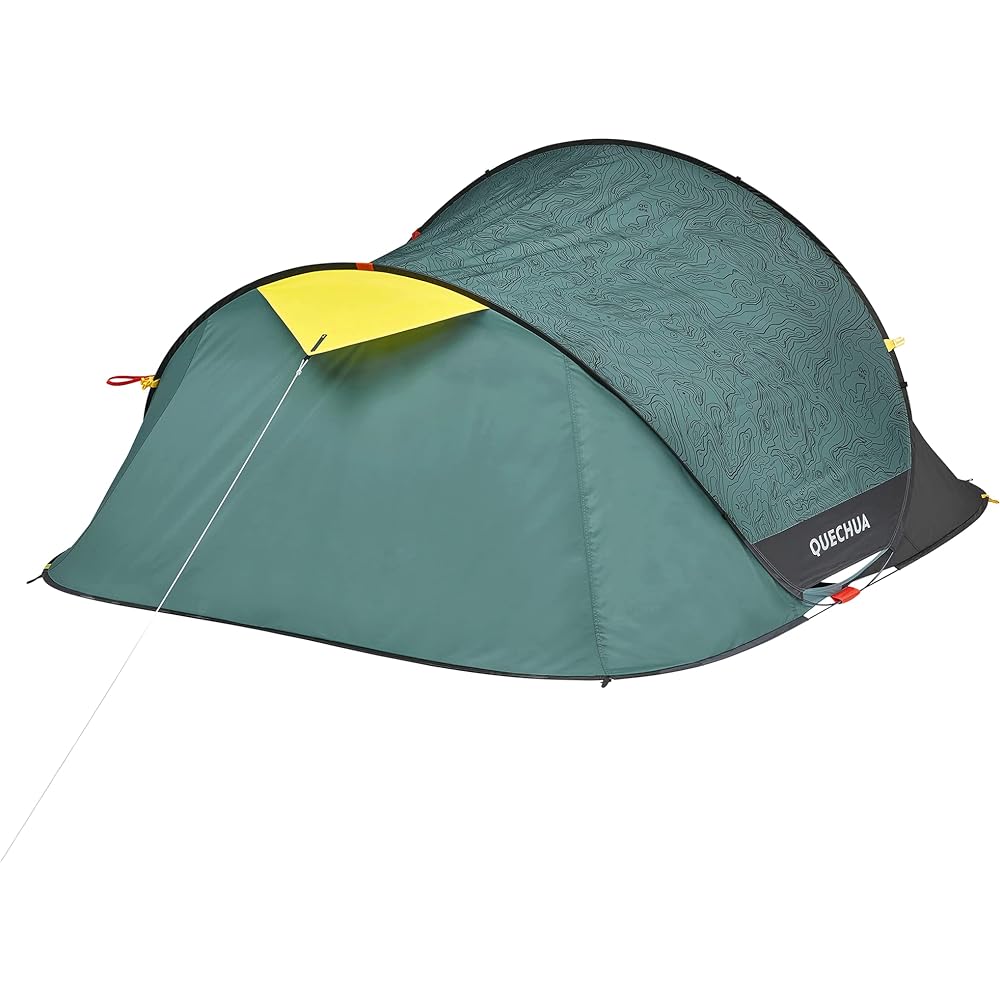 Quechua Decathlon Tent Pop-up Tent Camping/Climbing One-Touch Easy Setup 2SECONDS For 3 People Limited Color [One-touch Easy Setup Solo Family Outdoor Water Pressure Resistant Double Structure Wind Resistant Breathable Free Standing Compact Easy Setup Ea