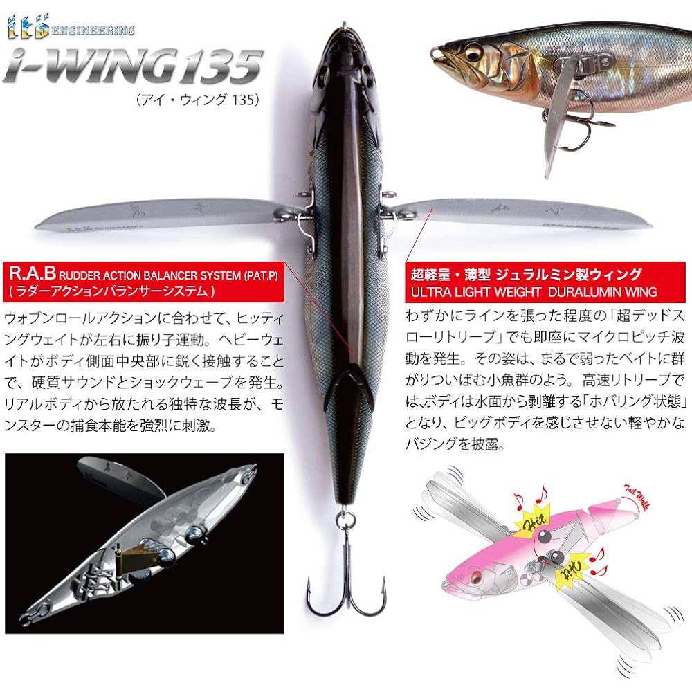 Megabass I-WING 135 Megabass I-WING