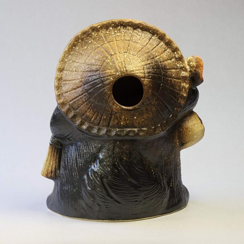 CtoC JAPAN Select Shigaraki Yaki Tanuki Ornament SA17-11 Pottery Width 26.5cm x Depth 19cm x Height 31cm Lucky Tanuki Old Shigaraki Style No. 10 Stylish Pottery 4510542199668