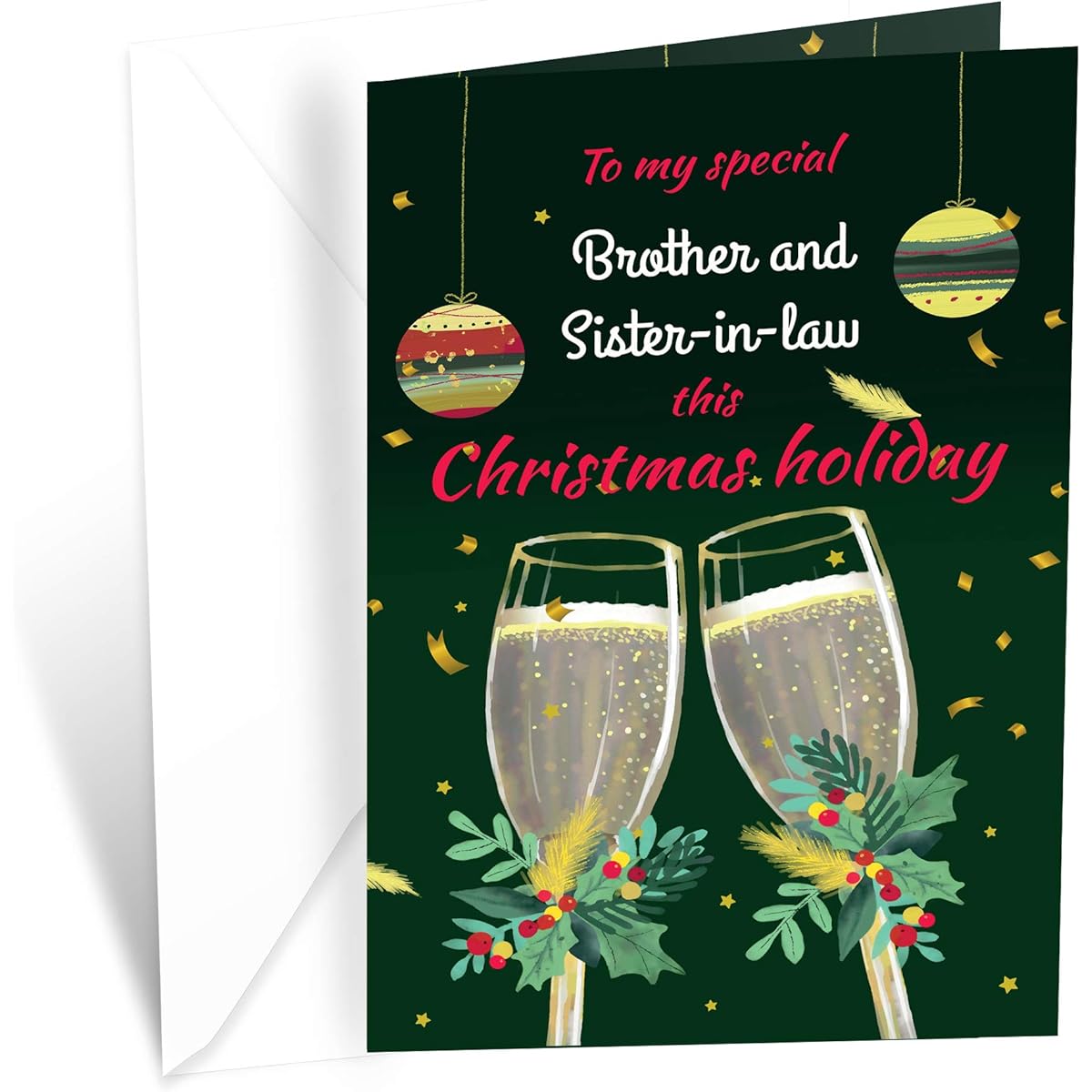Prime Greetings Christmas Cards for Brothers and Sisters in Law