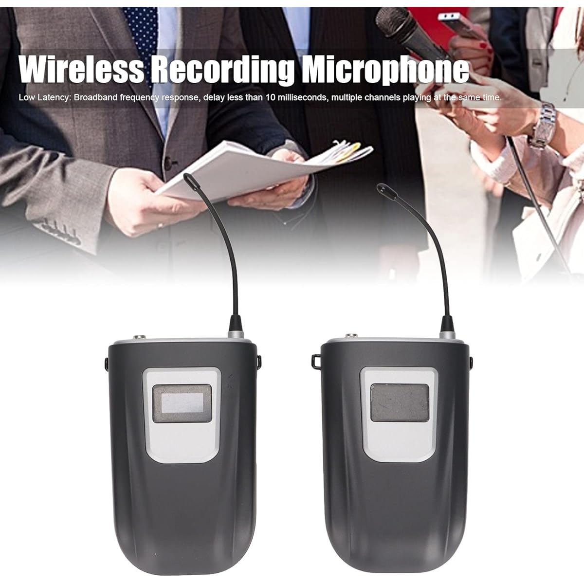 Lavalier Microphone System, Low Latency 30 Channel Recording Microphone System for Long Range Condenser Microphones XLR Dynamic Microphones