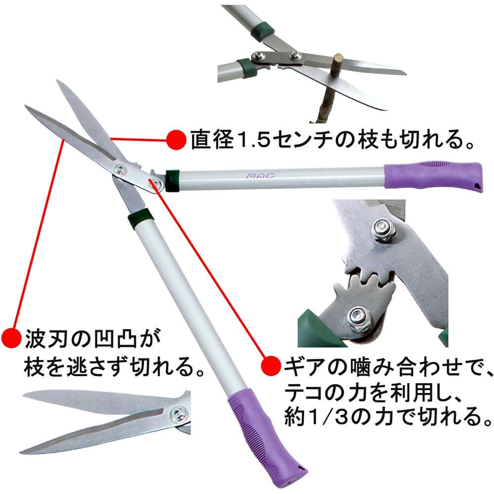 Easy pruning scissors