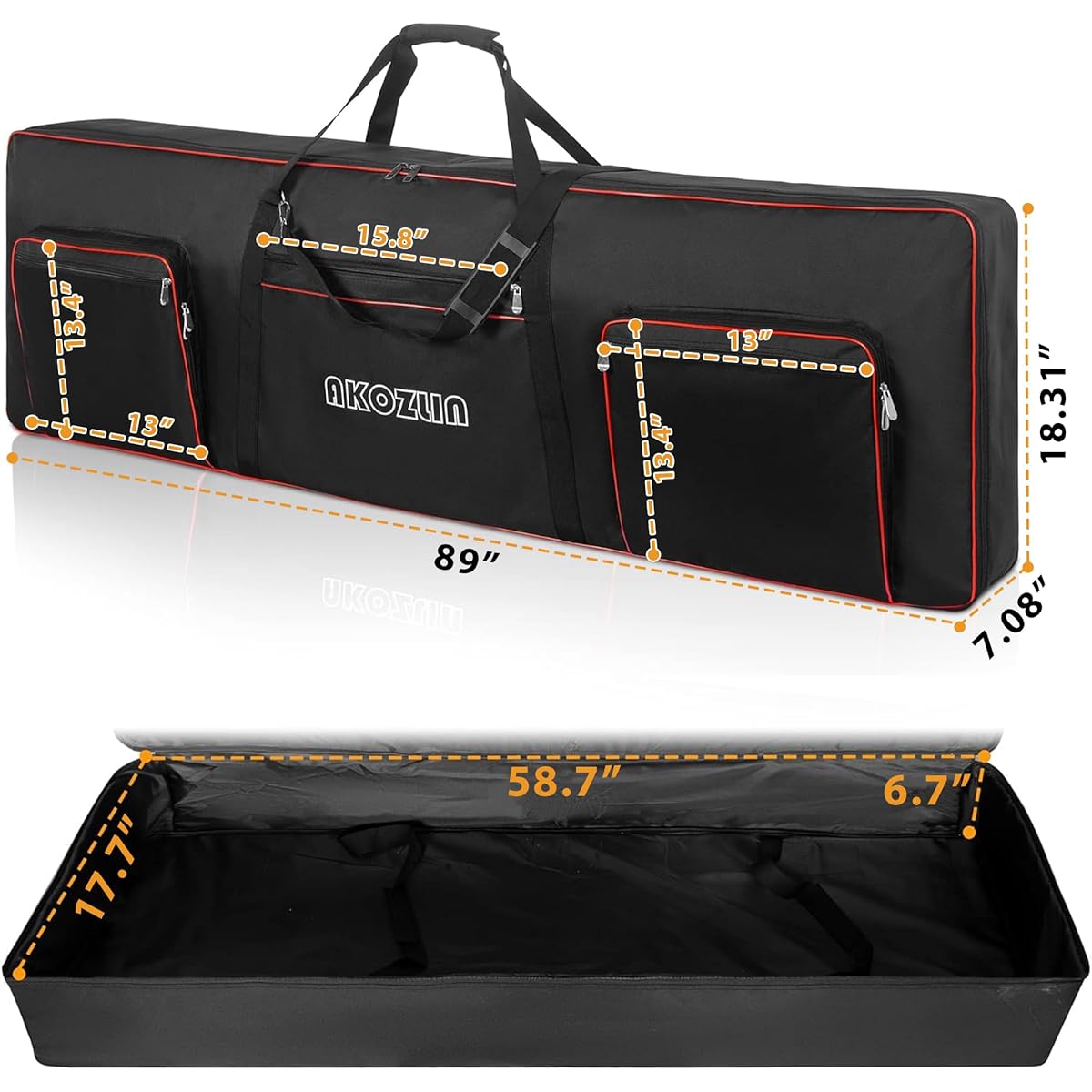 portable padded keyboard case