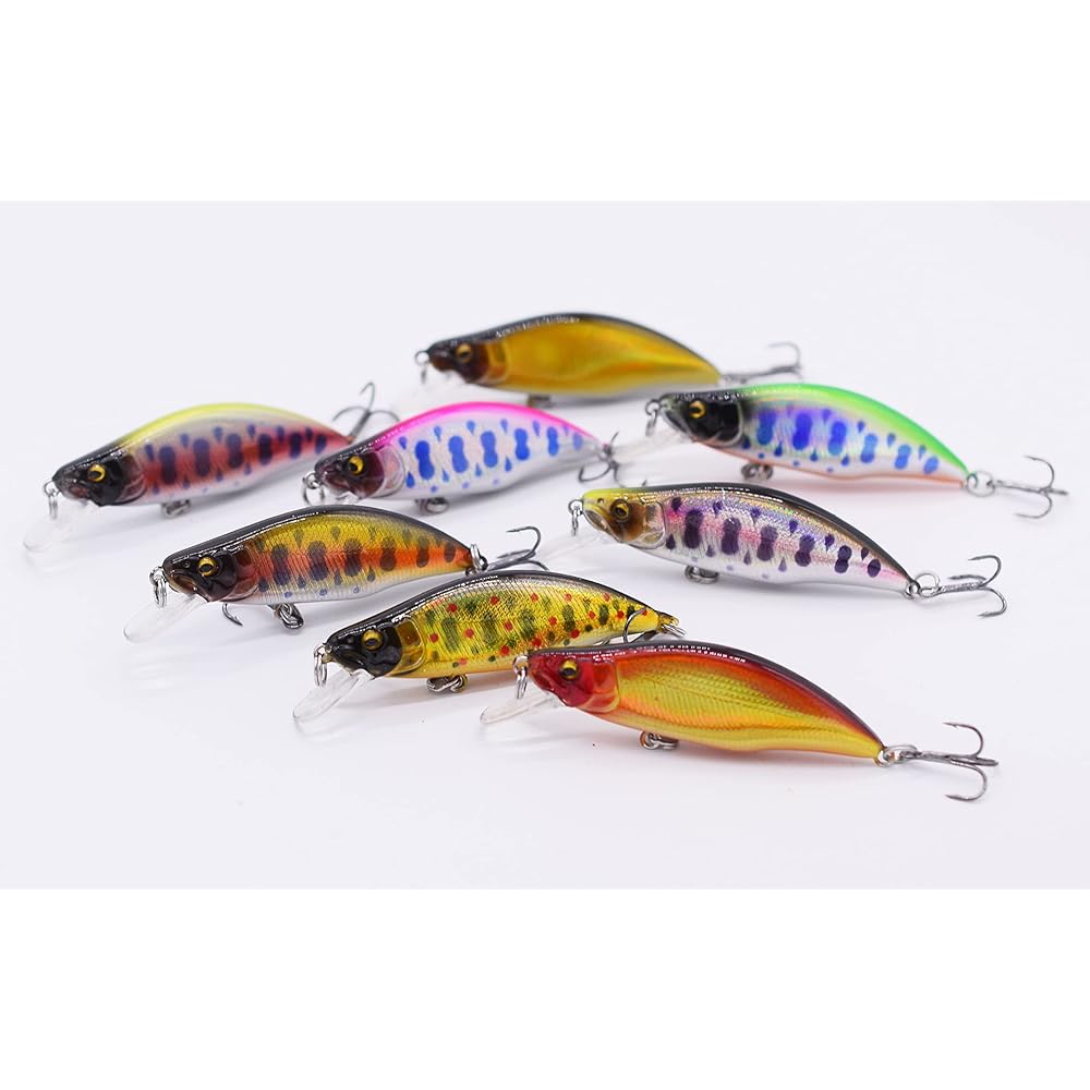 [PB Lure] Mountain Stream Minnow 51FS 51mm 4.5g Mountain Stream Trout Black Bass (Set of 8 colors)