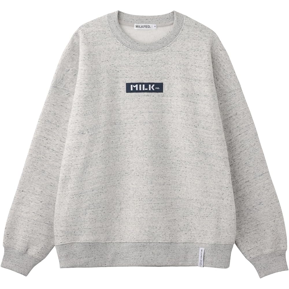 [Milkfed] Sweatshirt EMBROIDERED BAR SWEAT TOP Women's