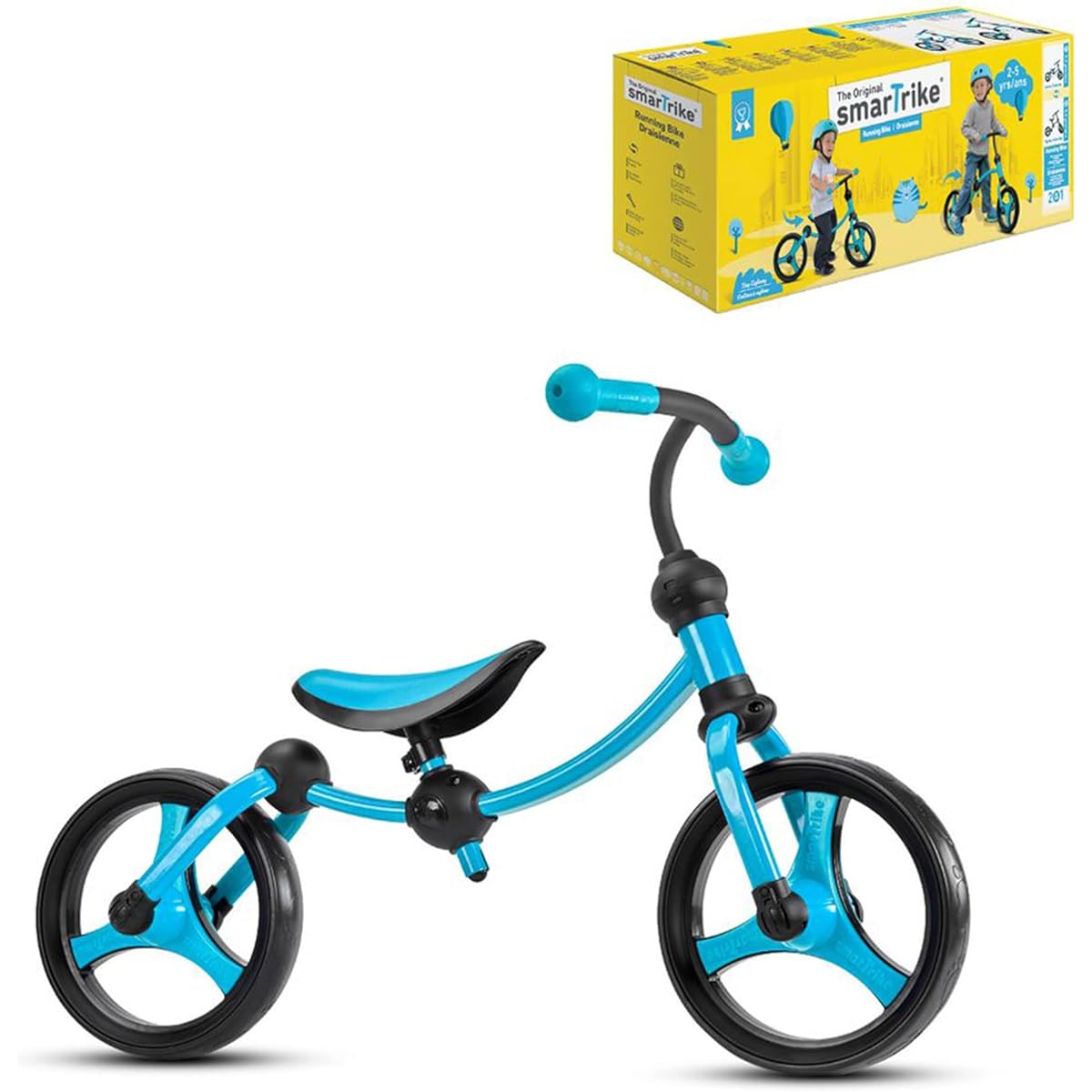 smarTrike Toddler Balance Bike - Lightweight & Adjustable Kids Balance Bike, Red (105-0100), Small