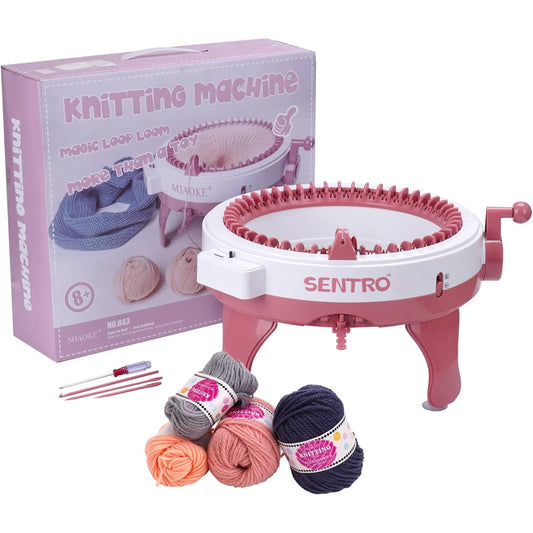 Knitting Machine Knitting Machine 48 Needles for Adults Knit Machine Smart Weaving Machine with Row Counter Double Knit Machine Kit for Adults or Kids (48)