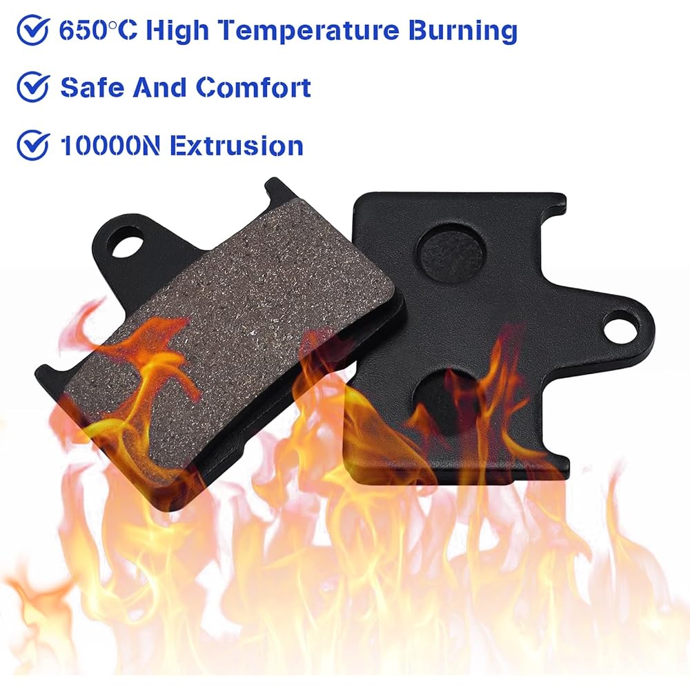 Sollon Brake Pads Front and Rear for Suzuki GSXR 1000 2004 2005 2006 GSXR 600 K4/K5 2004 2005 GSXR 750 K4/K5 2004 2005