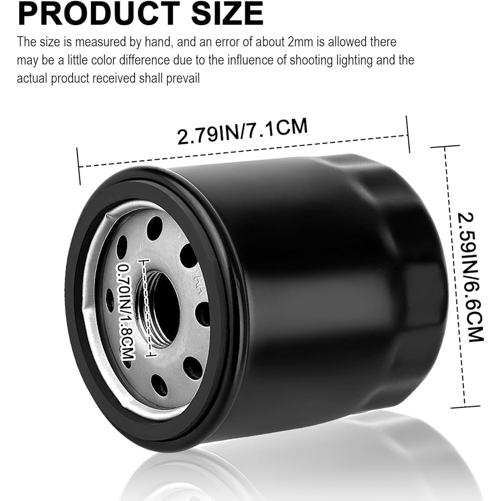 LOCOPOW Oil Filter 490652071 490652078 Kawasaki Mule KAF400 600 610 KAF620 2510 3010 4010 Trans 4x4 & FD620D FD590V FD501V FC420V FB460V