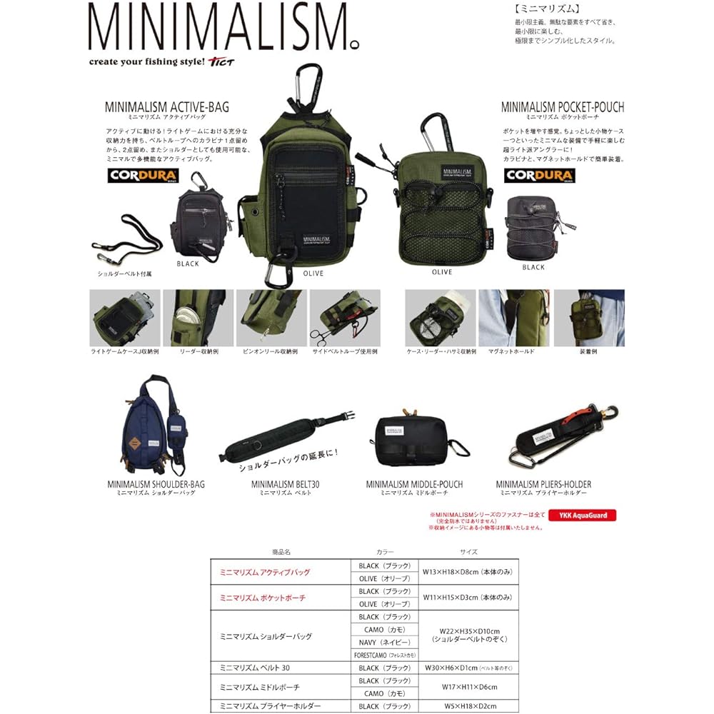 TICT Minimalism Active Bag Black