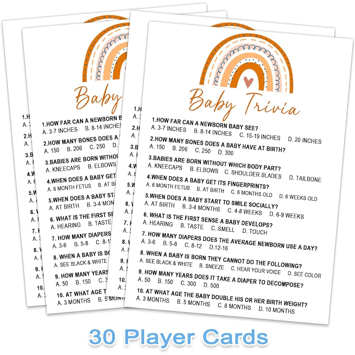 Baby Shower Games Baby Trivia Baby Shower Games Fun Games & Activities Gender Reveal Party Supplies Baby Shower Decorations Baby Shower Party Games Supplies & Activities