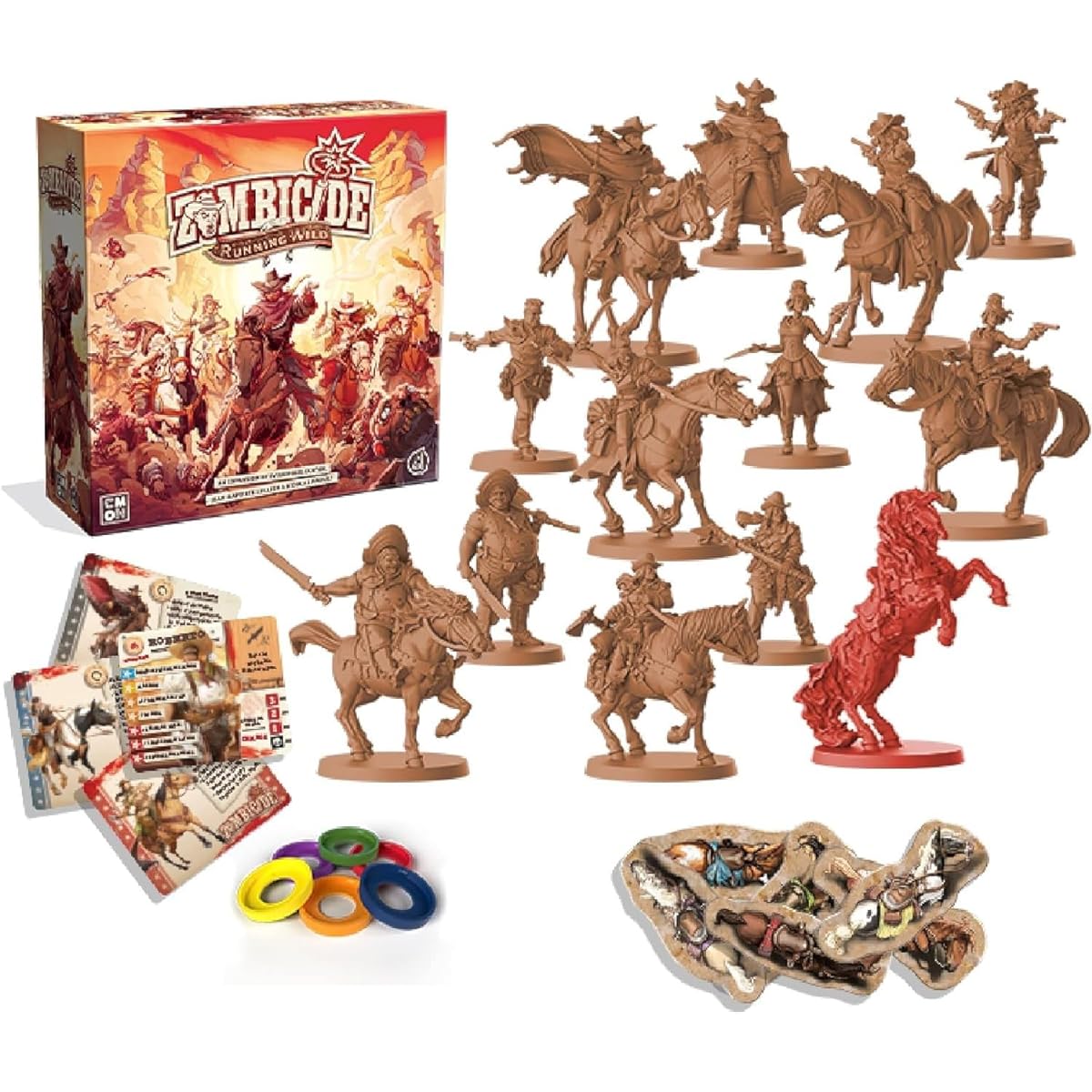 CMON Zombicide: Undead or Alive Board Game Running Wild Expansion | Strategy Board Game | Cooperative Game for Adults | Zombie Board Game | Ages 14+ | 1-6 Players | Average Play Time 1 Hour | Made by CMON