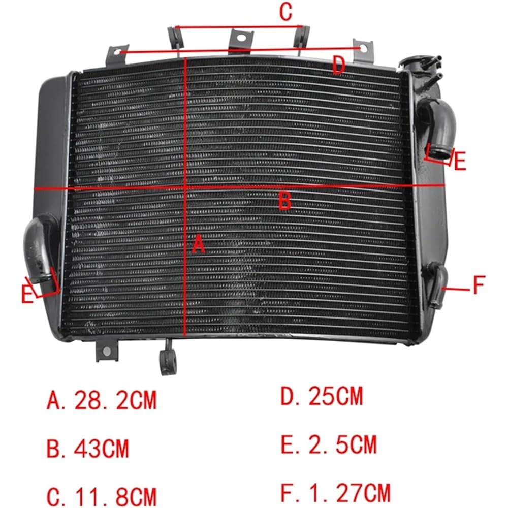 K/awasa-ki Ninja ZX-6R ZX6R ZX636 ZX-6RR ZX6RR ZX600 2005-2006 Motorcycle New Aluminum Cooling Cooler Radiator