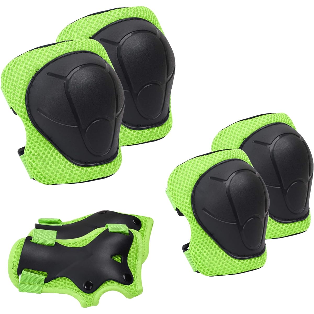 Protective Gear for 3-7 Years Old with Knee and Elbow Pads and Wrist Guards for Skateboarding, Skating, Cycling, BMX Bike, Scooter, Rollerblading, Riding