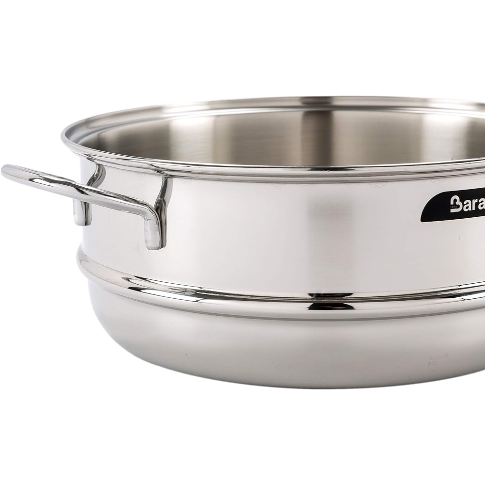 Barazzoni Pasta Pot Stainless Steel ∅24 x H10.9cm Steamer/Pasta Strainer BONITA 266116024
