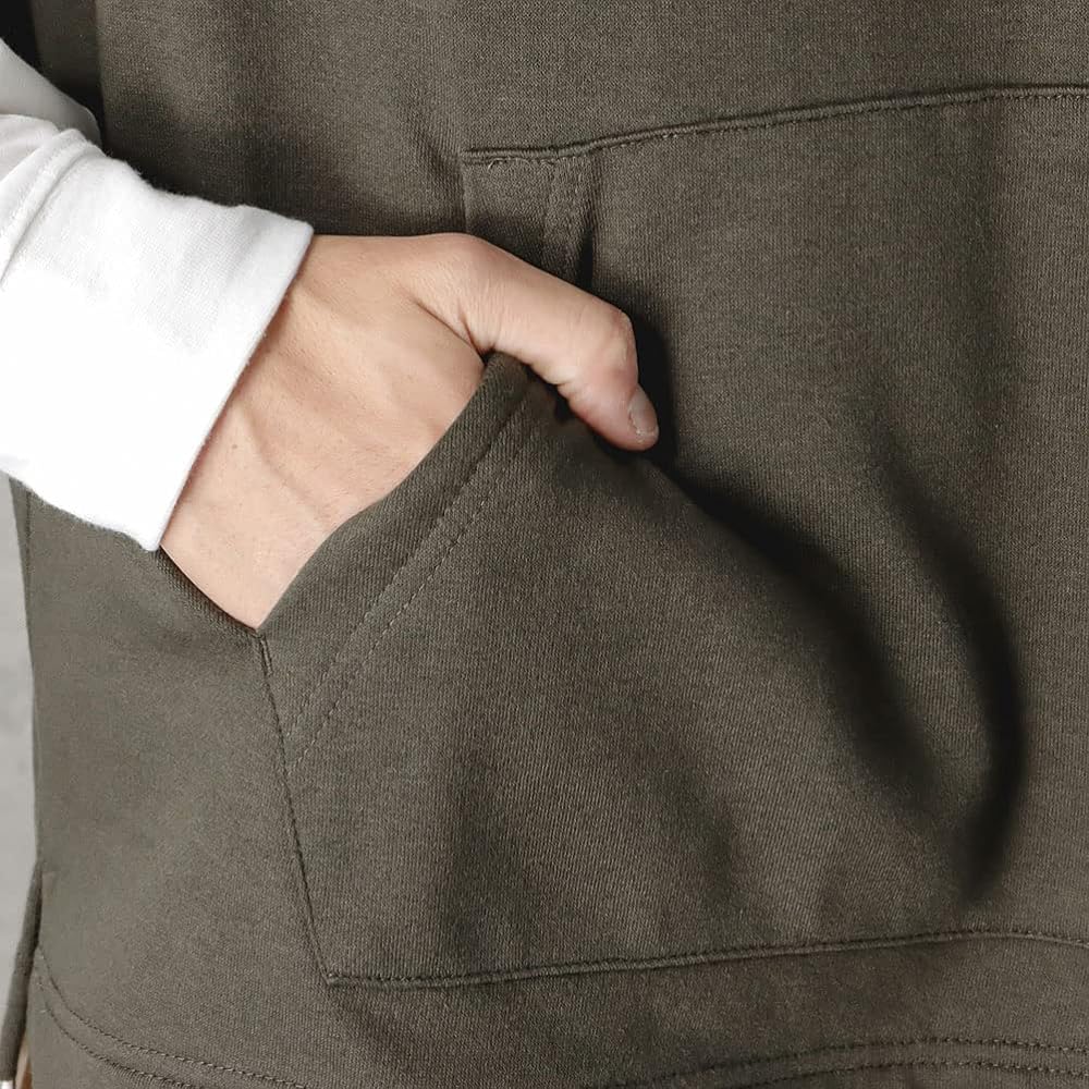 [Kangol] Parka Long Sleeve T-Shirt M L XL Available in 4 Colors Faux Layered Side Slit Back Print Logo Brand Popular Tops Men's