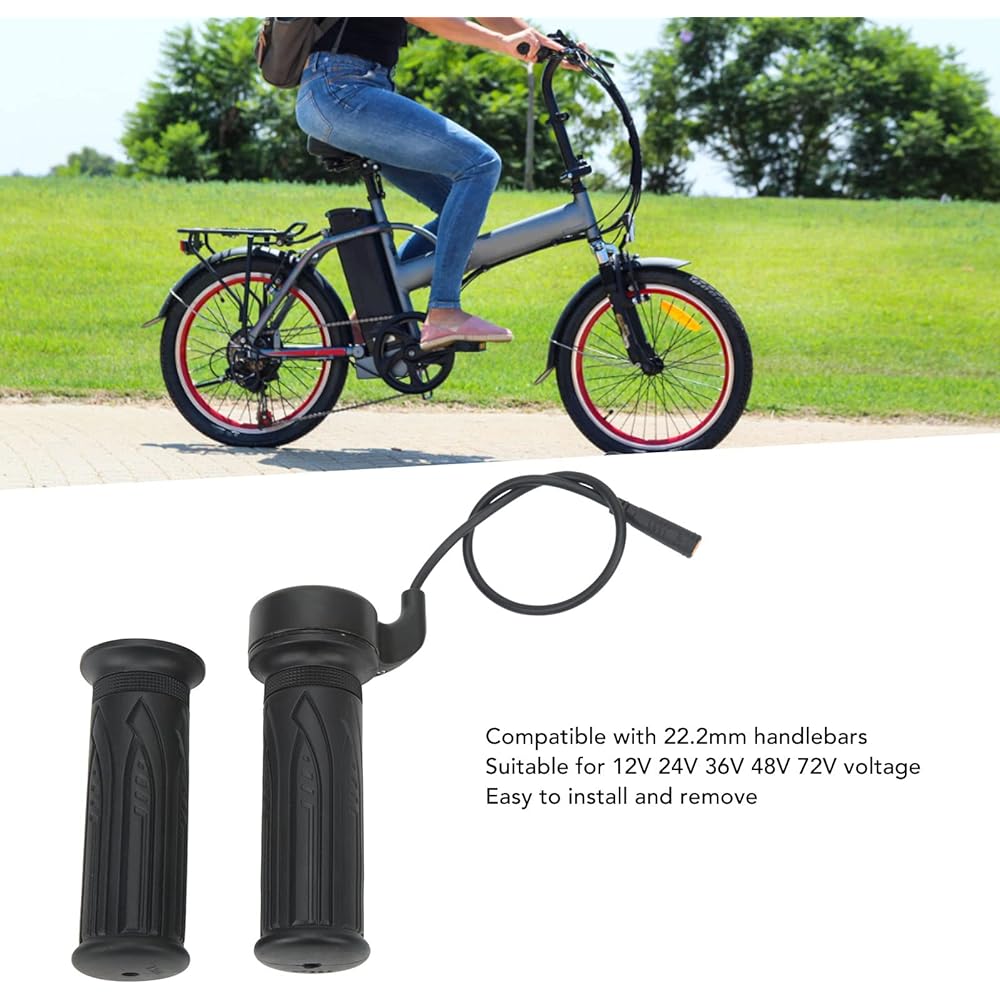 20X Handlebar Throttle Twist Grip Rubber Accelerator Handle Grip Mid Drive Motor Mountain Bike Electric Bicycle