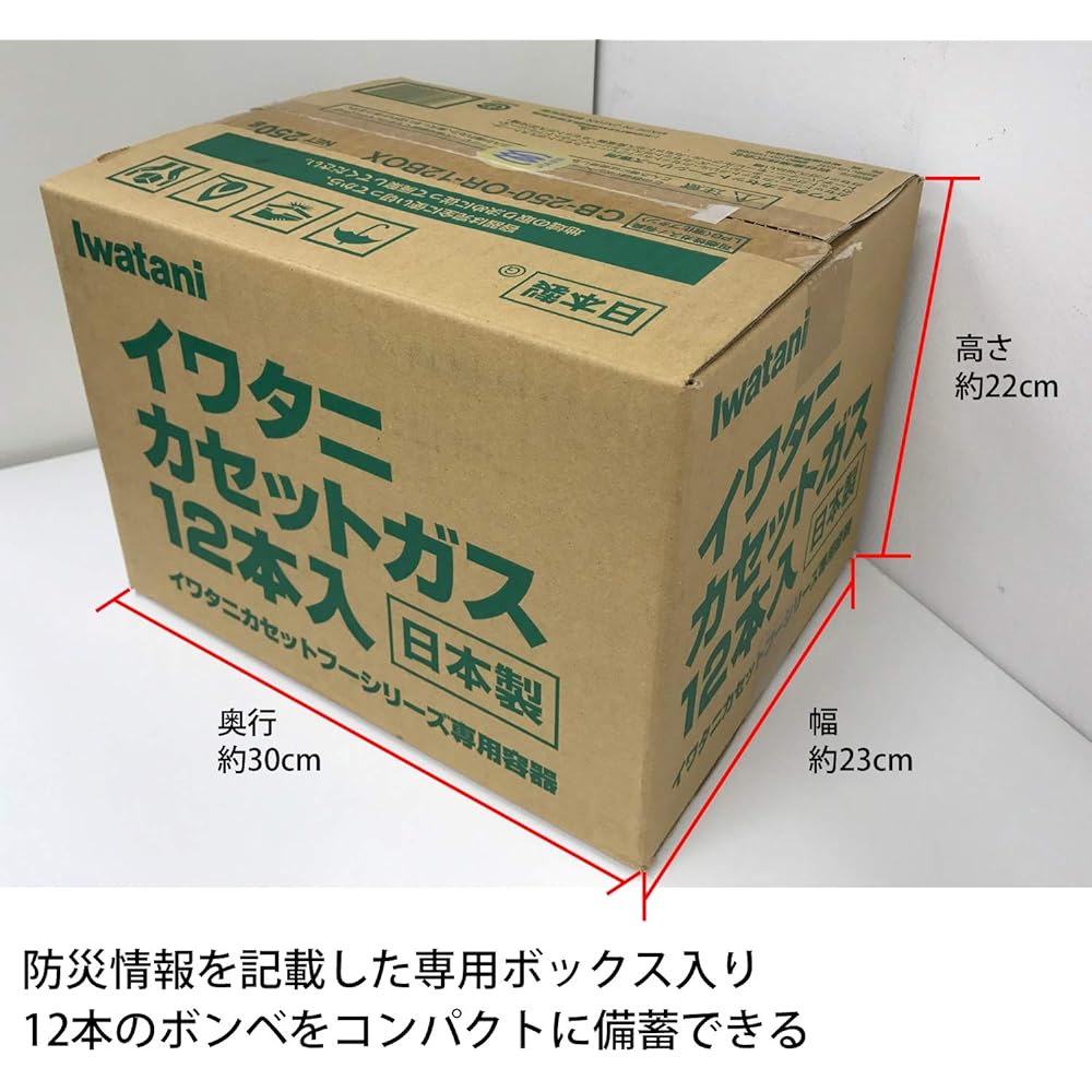 Iwatani Sangyo Iwatani Cassette Gas Special Box Set of 12 CB-250-OR-12BOX