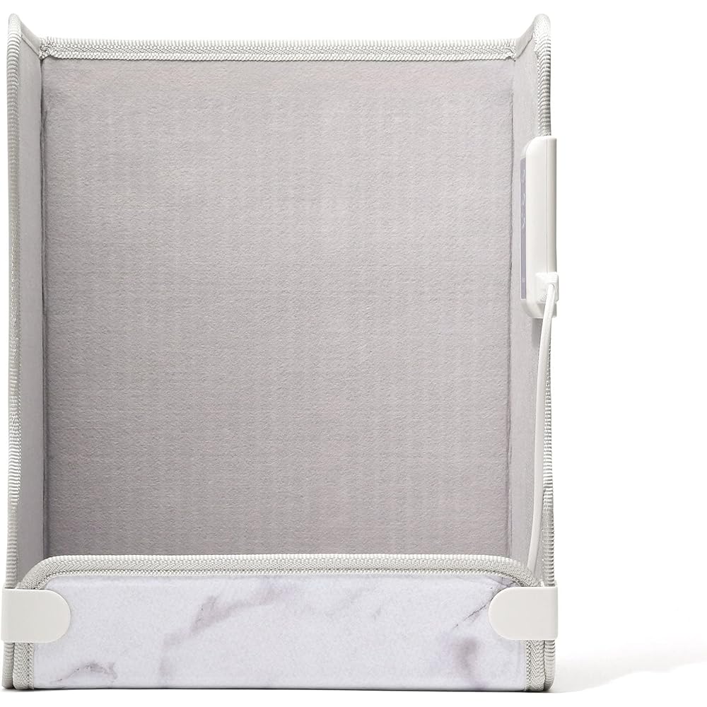 Francfranc Panel Heater Marble 3 Level Adjustment No Wind No Sound No Drying Underfoot Foldable Storage Compact