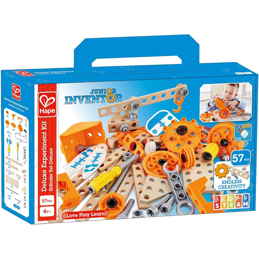 Hape Junior Inventor Assembly Play Deluxe Set E3032