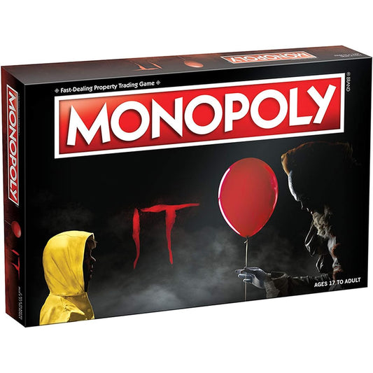 Monopoly IT Board Game | Based on the 2017 Drama/Thriller IT | Officially Licensed IT Merchandise | Themed Classic Monopoly Game