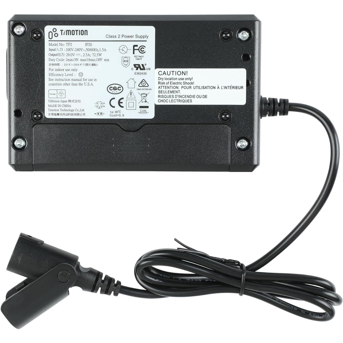 MineCtrl Power Supply TiMOTION TP2 TP2P IP20 5 Pin AC/DC Switching Power Supply Transformer 29V 2.5A Adapter