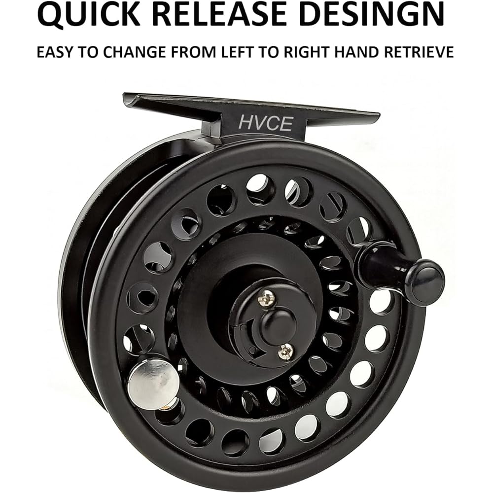 Aventik Z Center Drag System Classic III Graphite Large Arbor Fly Fishing Reel Sizes 3/4, 5/6, 7/8