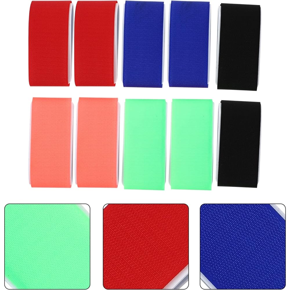 Ski Band Ski Stock Band Ski Band Ski Band Nylon Ski Easy to Carry 10 Pieces (Black + Red + Blue + Orange + Green)