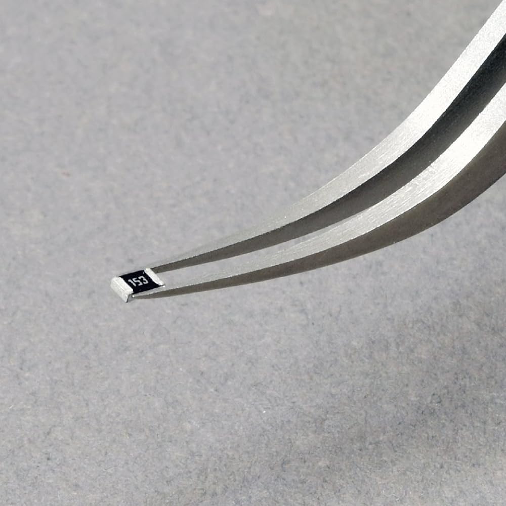 HOZAN Reverse Action Tweezers Total Length 115mm Tip Width 0.2mm Maximum Opening Width 15mm Weight 13g P-652