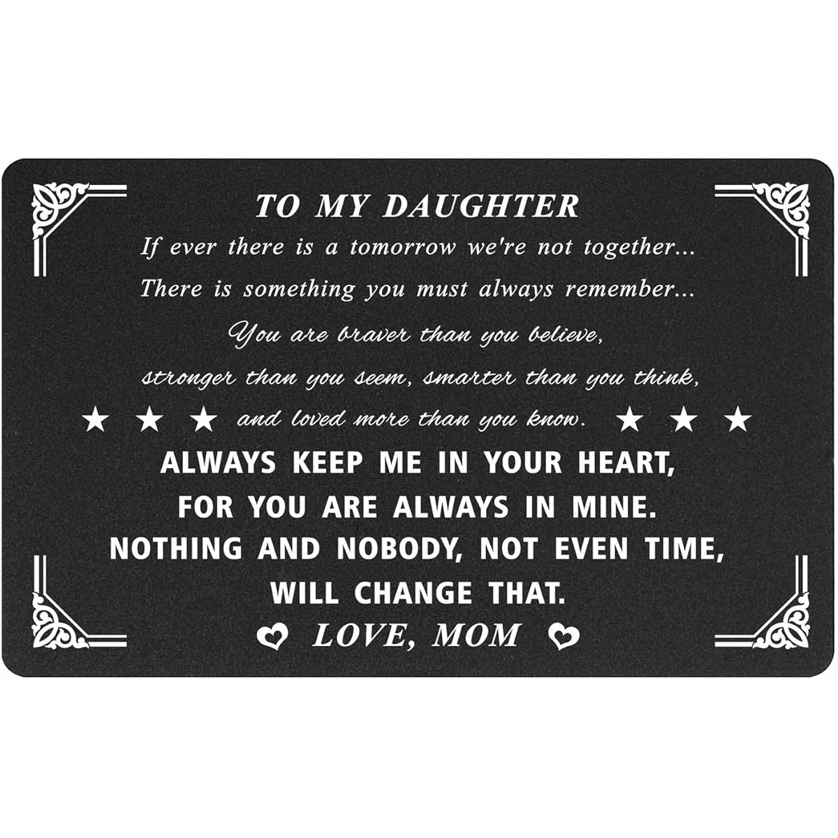 Levole Mother to Daughter Gifts Mother's Day Gifts Christmas Valentine's Day I Love You Gifts for Daughter