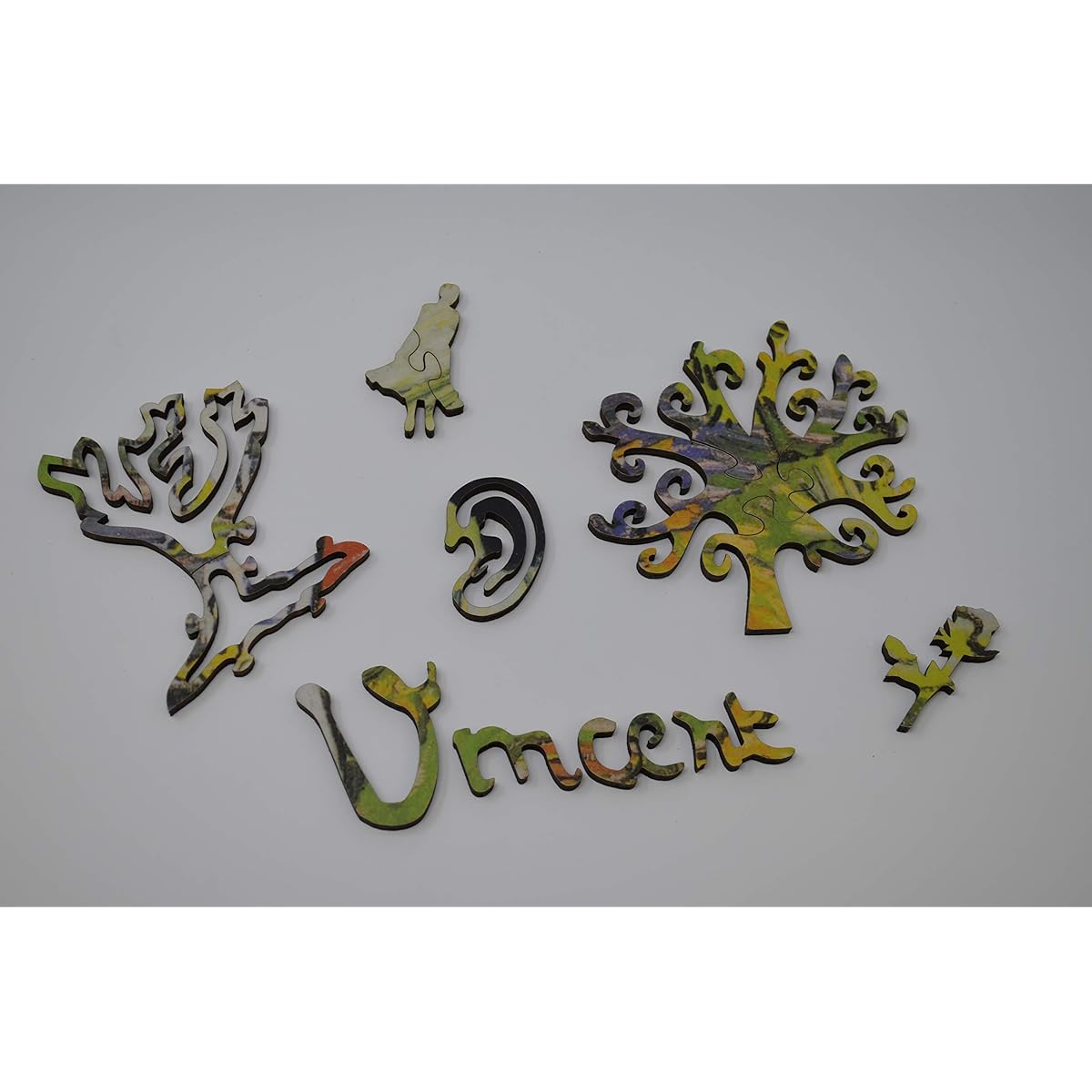 Wooden Jigsaw Puzzle - by Vincent Van Gogh - 302 unique wooden pieces - Made in the USA by Nautilus Puzzles - A challenge for any puzzle enthusiast