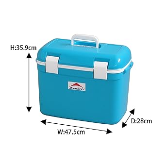 JEJ Astage Cooler Box Montana #25 W approx. 47.5 x D approx. 28 x H approx. 35.9 cm, small, cute, compact, stylish, cooler bag, insulated bag, camping supplies, festivals, leisure, sea, swimming