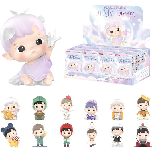 POP MART HACIPUPU in My Dream Blind Box Figures Random Design Box Toys Modern Home Decor Collection Toy Set for Desk Accessories 12pcs