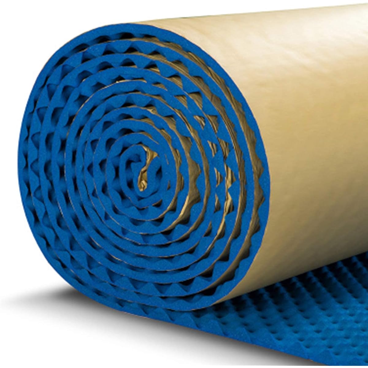 Commercial sound-absorbing cotton for offices, music rooms, soundproofing, foam walls, easy to install, sound-absorbing panels (green) (blue)