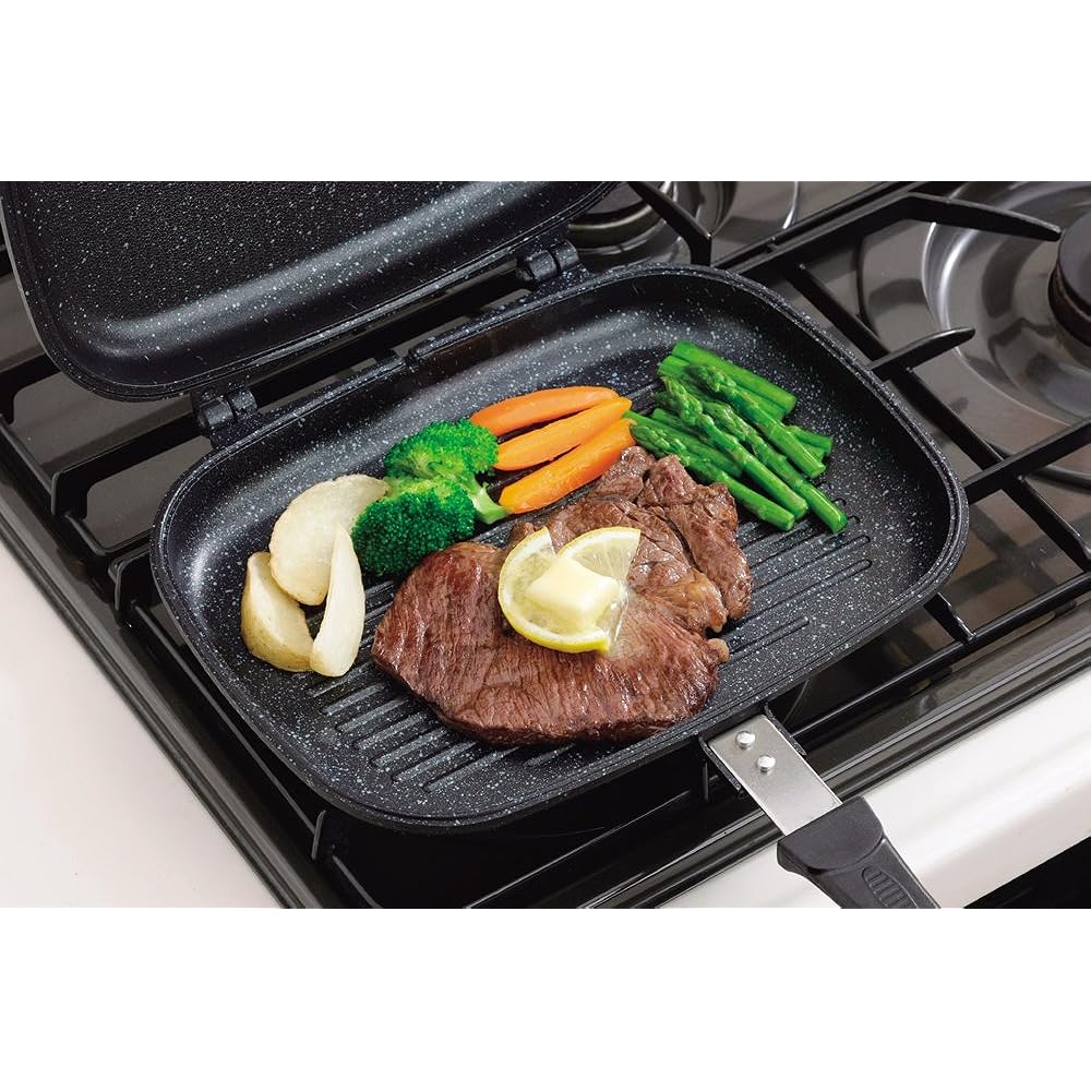 Pearl Metal Strong Marble Double Sided Multipan [For Gas Fires Only] H-3287