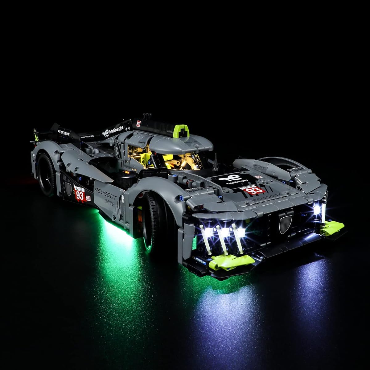 42156 Lights for Peugeot-9X8 Mans-Hybrid-Hypercar - LED Lighting Kit Compatible with Building Blocks Models - Model Set Not Included