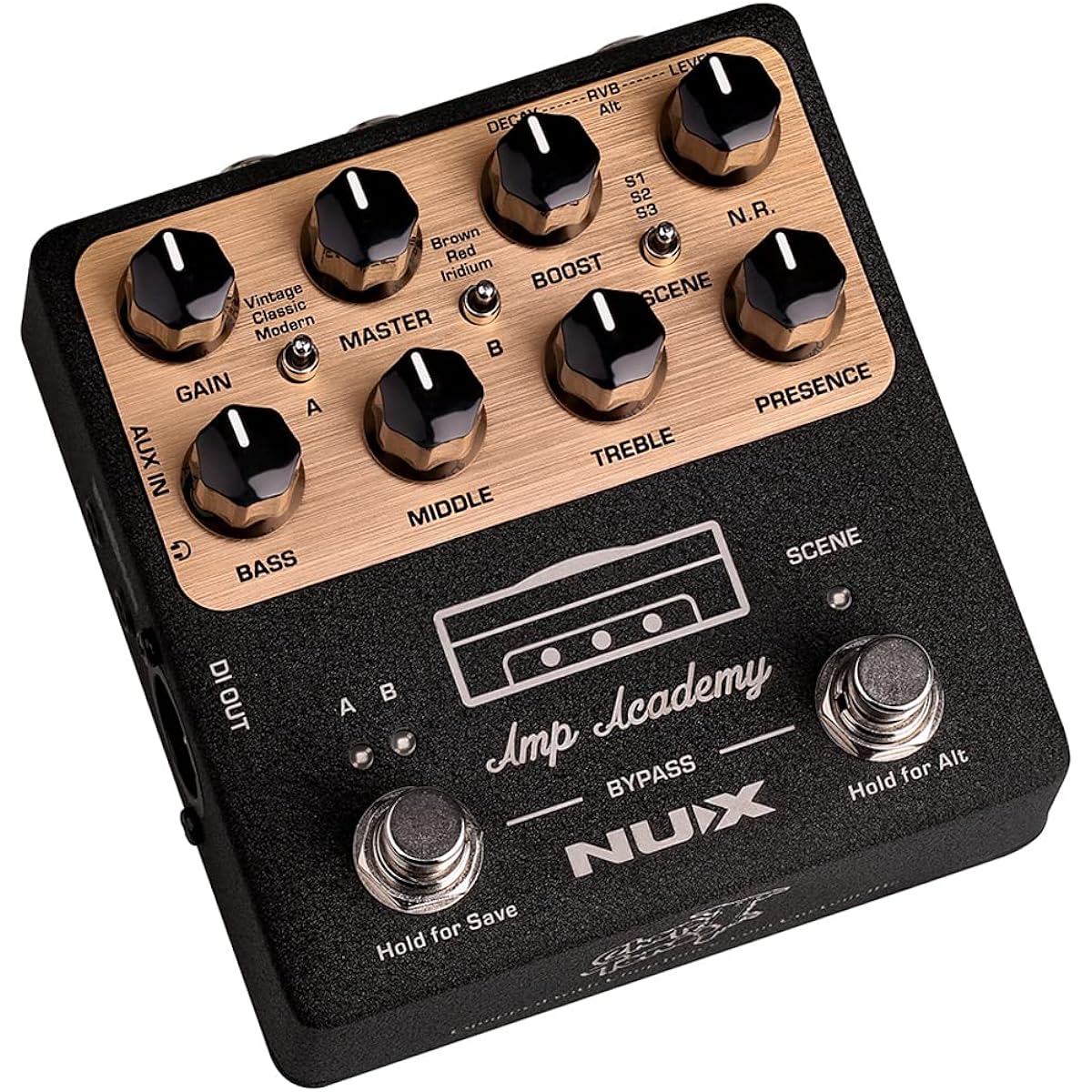 NUX NGS-6 Amp Academy Amp Modeler Guitar Pedal 1024 Sample IR Third Party IR Loader