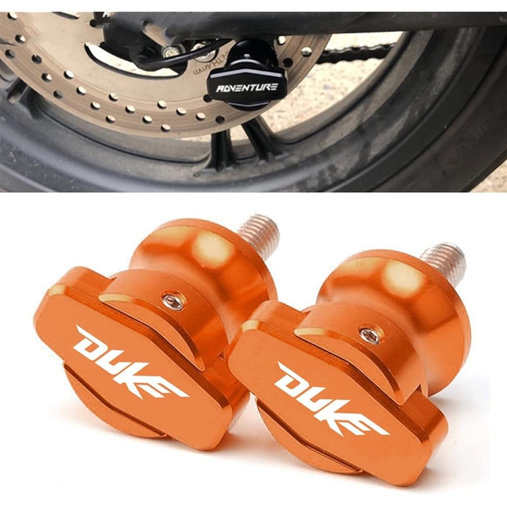 DOOREX 10mm Motorcycle Accessories Stand Screw Swingarm Slider Spool KTM 990 SMT/Supermoto/Super Duke 1090/1190/1290 Adventure R Swingarm Slider Spool (Size: ADVENTURE Titanium)
