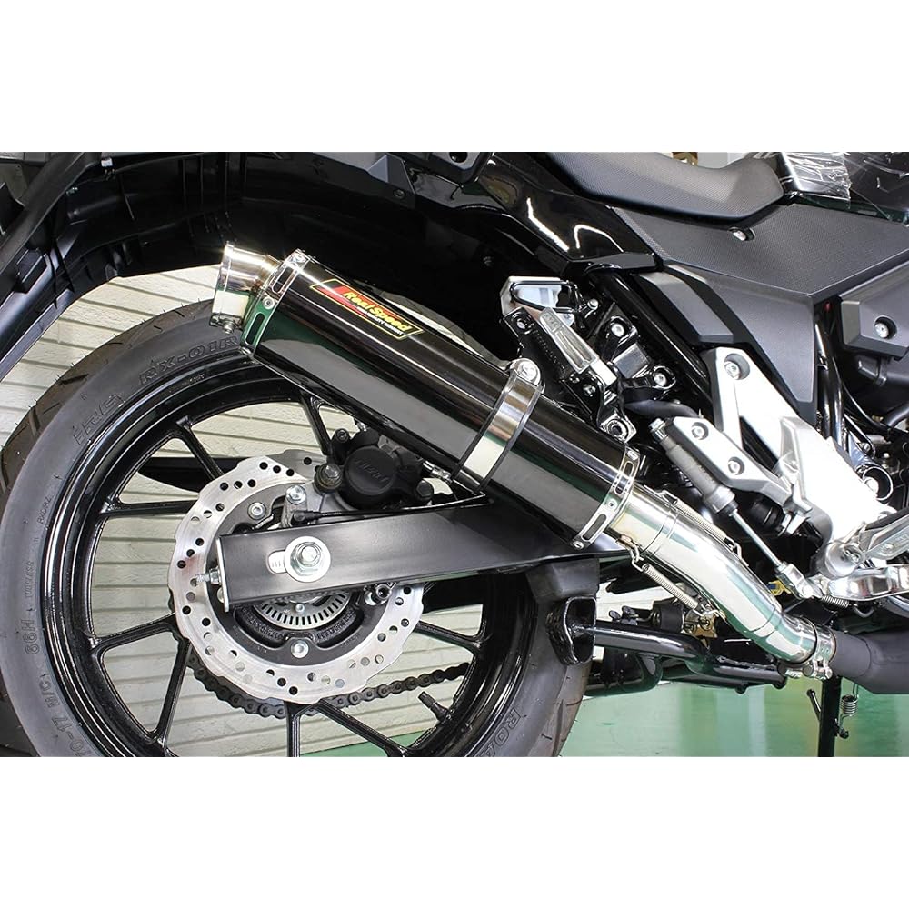 Realspeed Suzuki V Strom 250/ABS (2BK-DS11A) Bike Muffler Cougar Stainless Steel Black Color Muffler V-Strom250ｰABS RSP-CGA-401