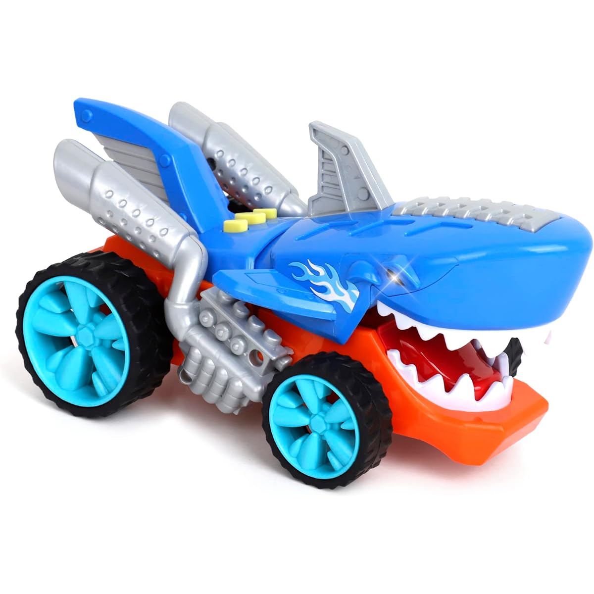 Madzee Monster Vehicle (Shark) - Battery Operated Truck with Lights & Sounds - Great Toy for Boys and Girls Ages 3+ Toddler Gift Birthday Party Christmas