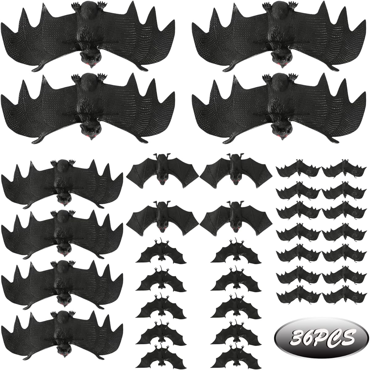 Halloween Decorations 36 Pieces Hanging Bats Halloween Party Decorations Wall Home Indoor Outdoor Decor