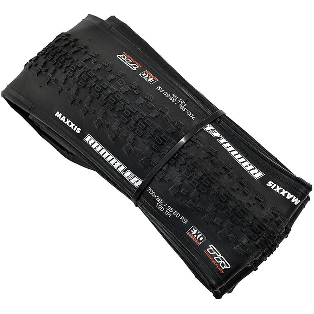 MAXXIS RAMBLER M2018RU Gravel-specific Tire Folding Tire TR EXO 700x38C, Black, 2 Tire, MX2132