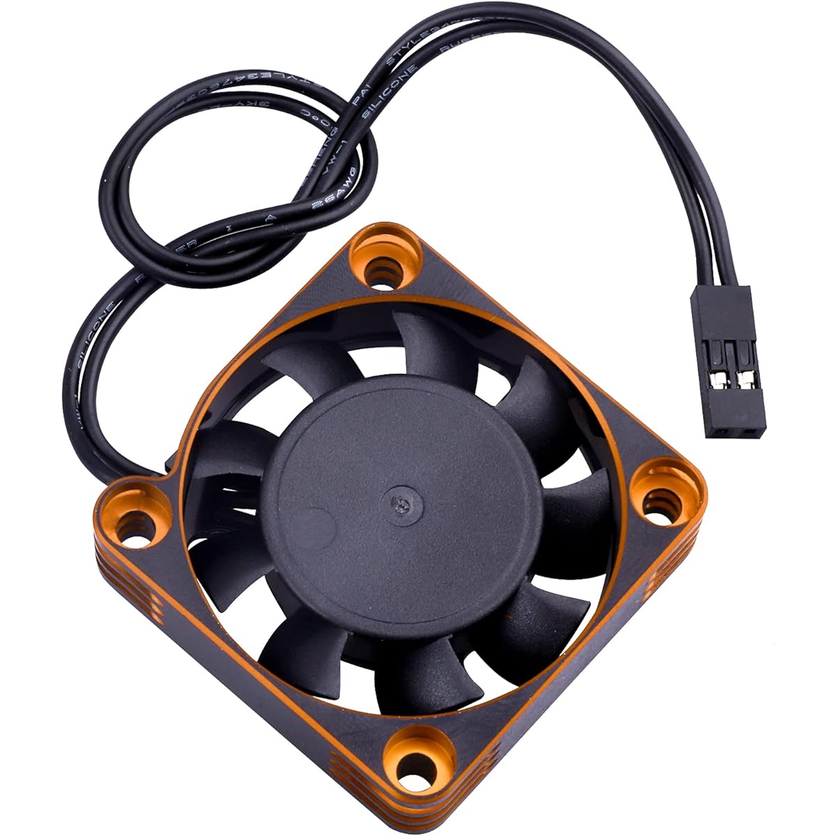 High Speed RC Motor Cooling Fan 40x40mm ESC/Motor Heatsink Replacement (Gold)