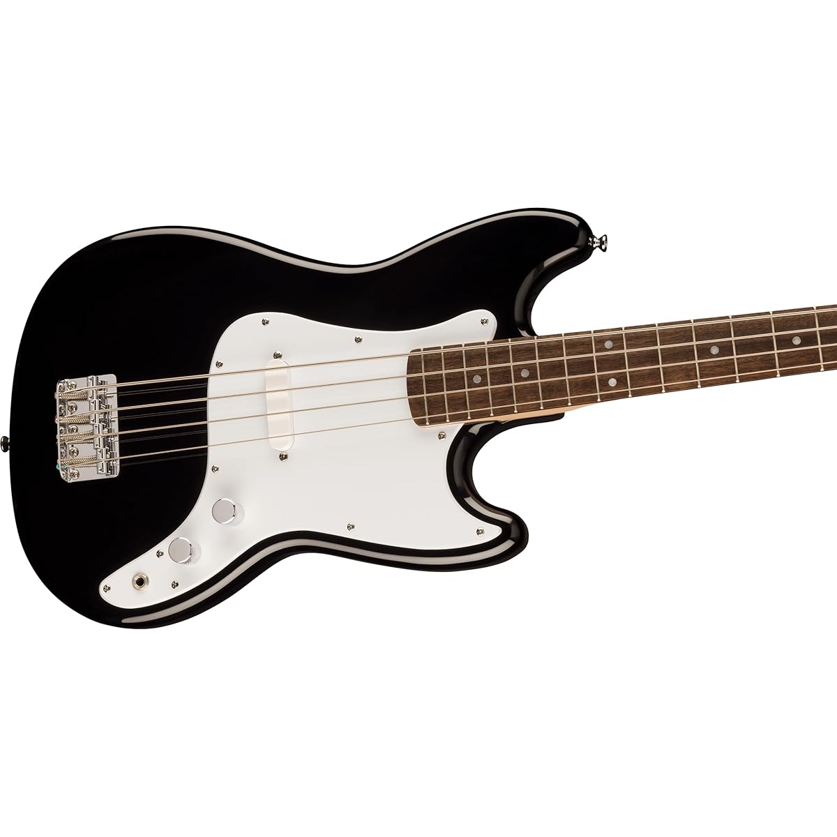 Squier by Fender Squier Electric Bass Sonic™ Bronco™ Bass, Laurel Fingerboard, White Pickguard, Black Soft Case Included