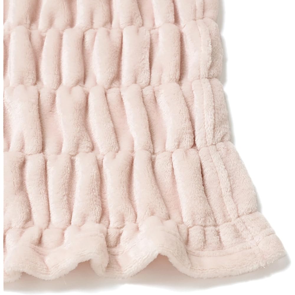 Francfranc WARMY Ripple Blanket (Blanket) Double 180×200cm Pink