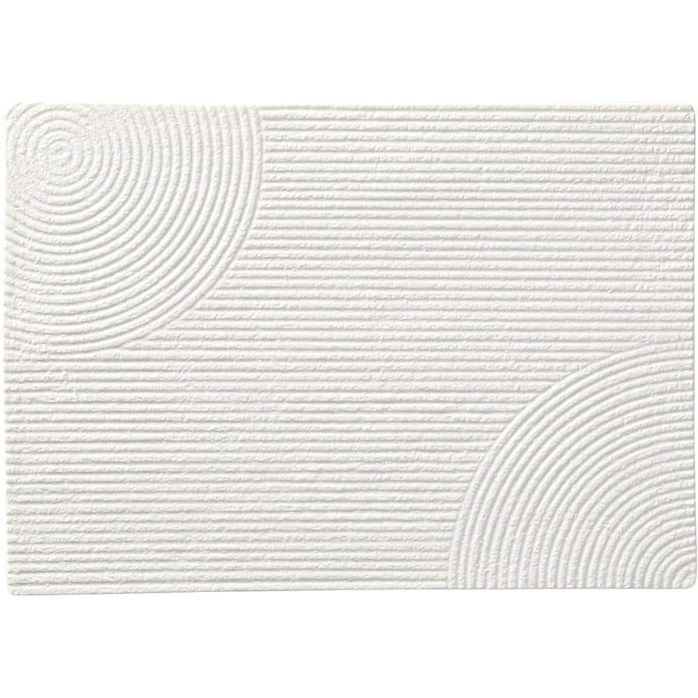 Maruka Mitsuhiro Long Plate Snow Mountain Water, Major Axis 32.7 x Short Axis 26 x Height 0.9 cm, Commercial Use 53702001