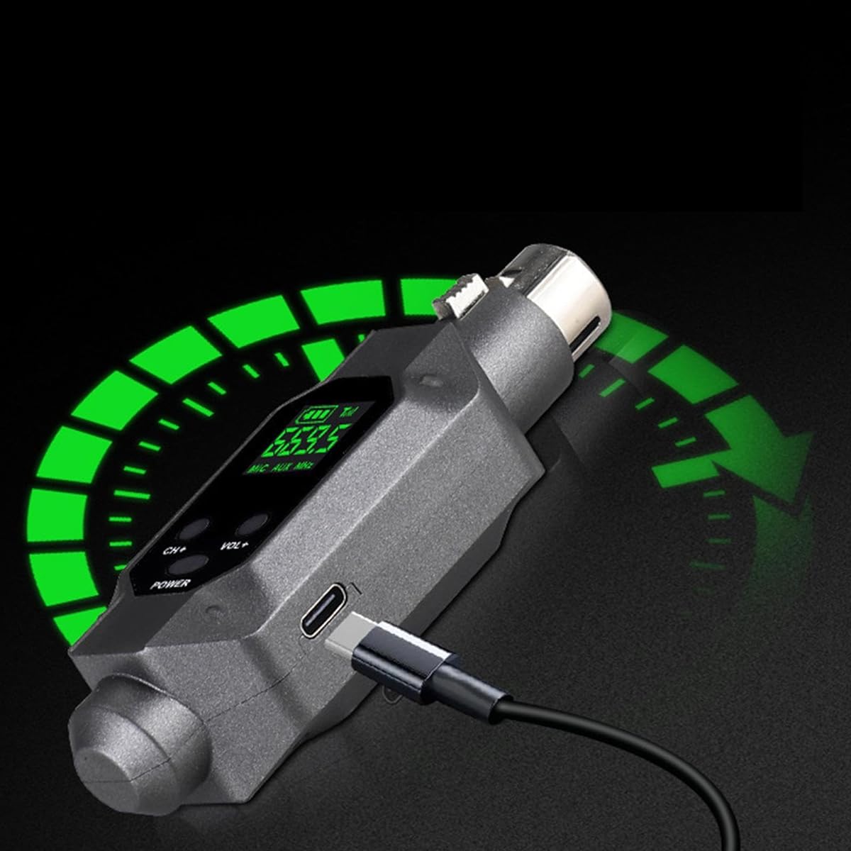 KOWAKU Microphone Conversion Adapter Wireless System Dynamic Microphone for Stereo Mixer, 3 Pieces