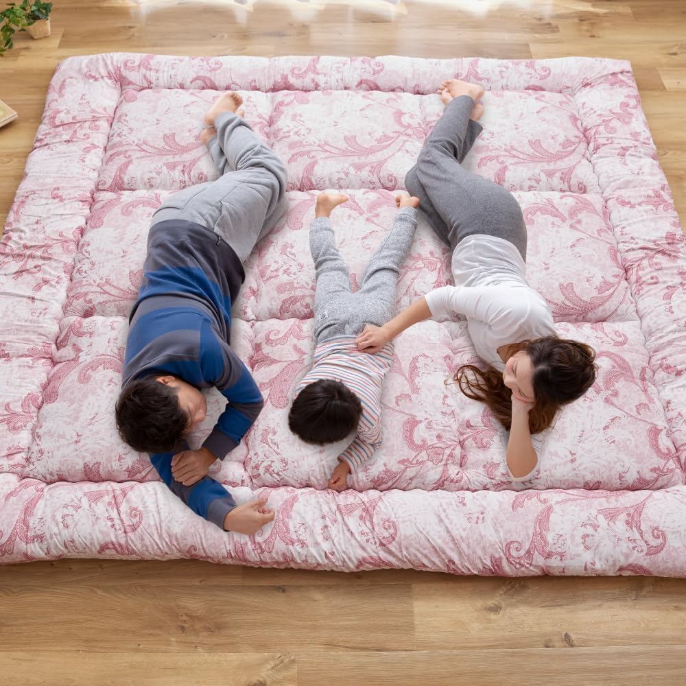 AQUA (Aqua) Made in Japan Family Futon Futon for 4 People 250 x 200 (Ivory) Dust Mite Resistant Antibacterial Odor Resistant Family Mattress Family Futon Shiki Futon 20818808