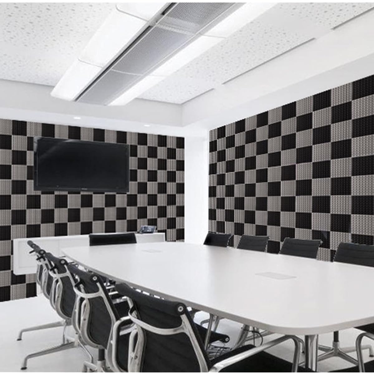 Acoustic Foam Panels 10 Pack 50*50*5CM Self-Adhesive Soundproofing Foam Panels Fire Retardant Soundproofing Foam for Studio, Recording Studio, Home Studio (Purple 50*50*5C